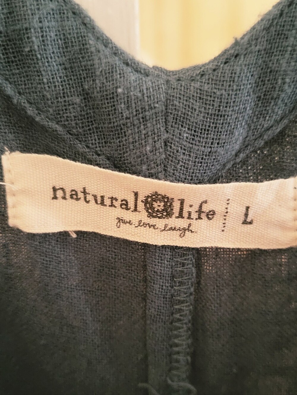 NATURAL LIFE Teal V-Neck Wide-Leg Jumpsuits Size Large - Picture 4 of 6